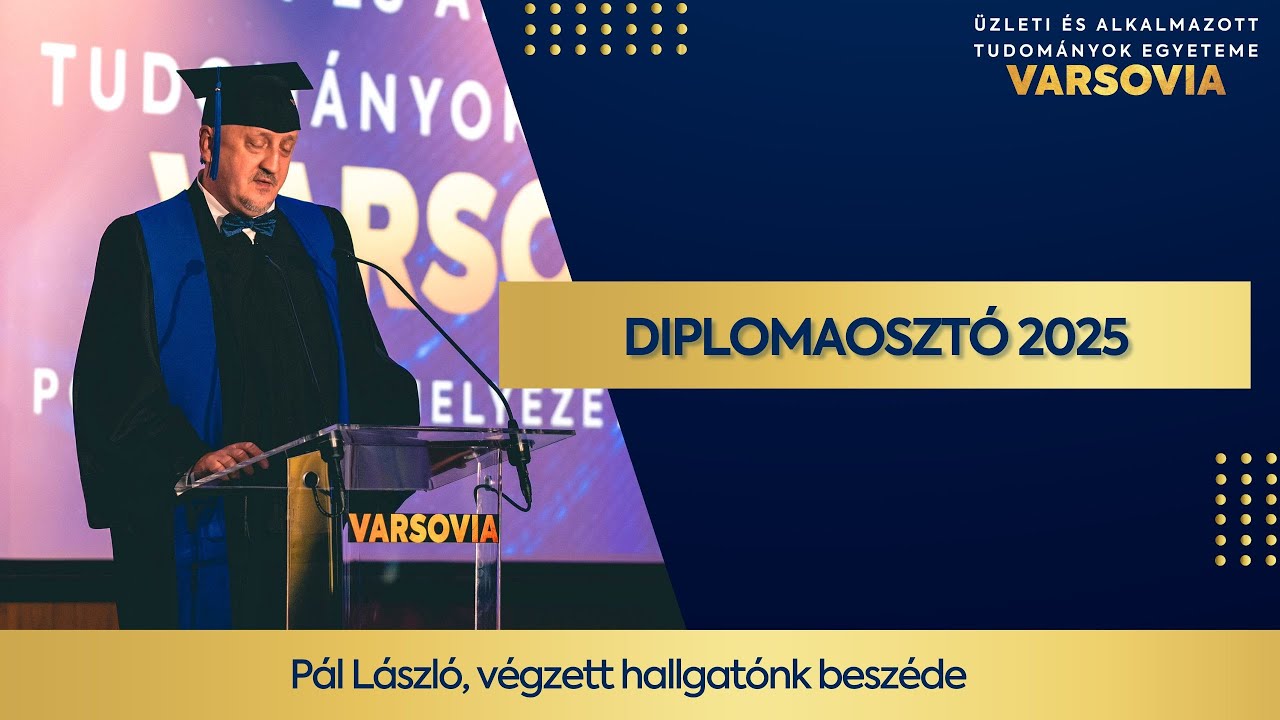 Pál László hallgató - 2025 Diplomaosztó Varsovia Egyetem