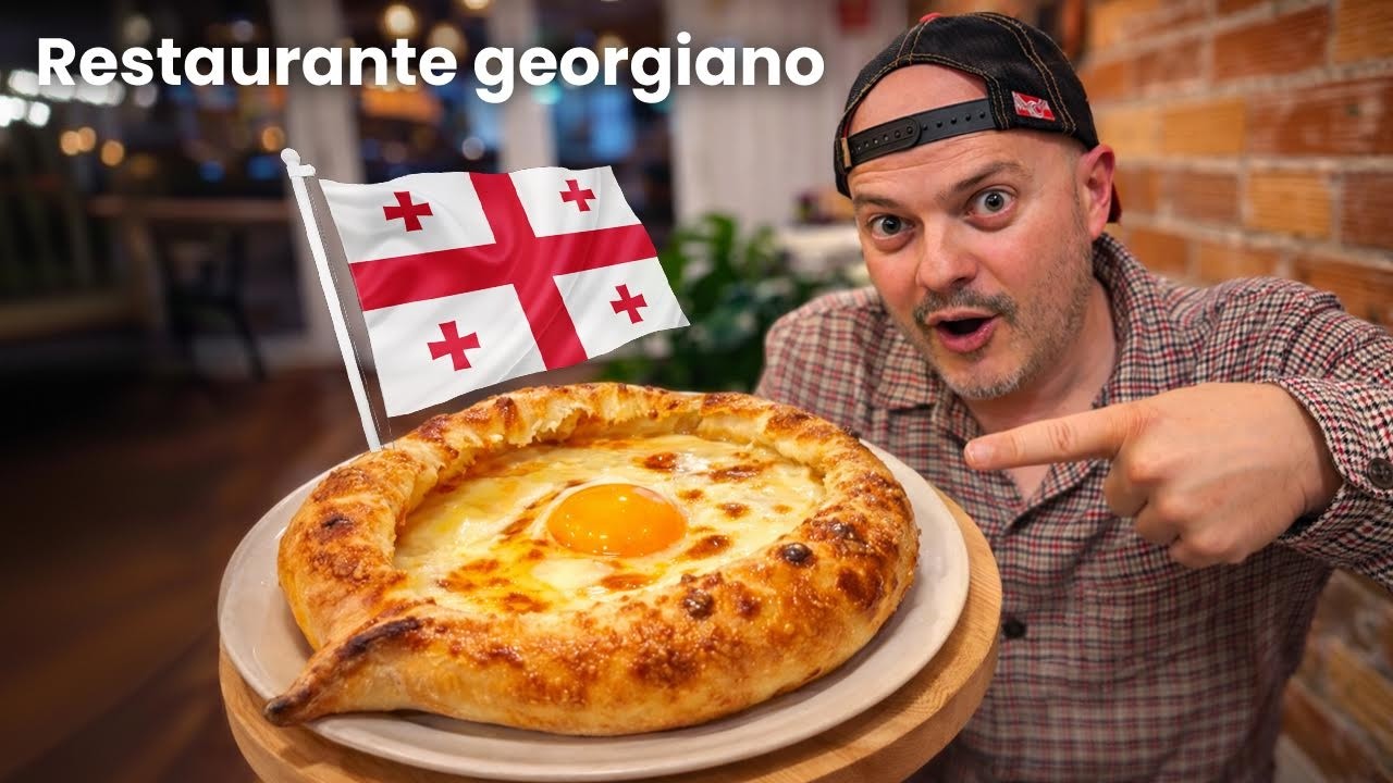 Nunca probé un sabor así 😱 Comida Tradicional georgiana por primera vez 🇬🇪