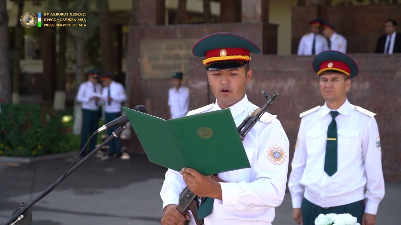 Huquqni muhofaza qilish akademiyasi bitiruvchilarining qasamyod qabul qilish tantanali marosimi