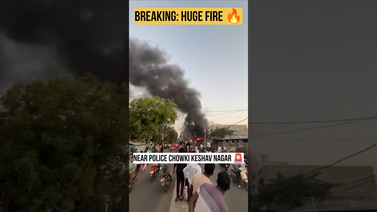 Massive Fire in Plywood Godown 🔥 | Sitapur Road Lucknow #shortvideo #shorts #viral #lucknownews