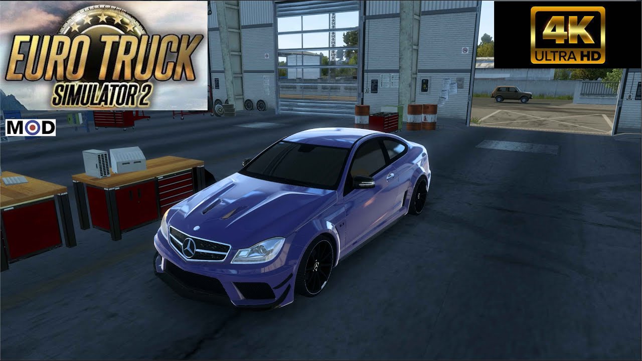 MERCEDES BENZ C63 AMG || MOD || EURO TRUCK SIMULATOR 2 V1.45