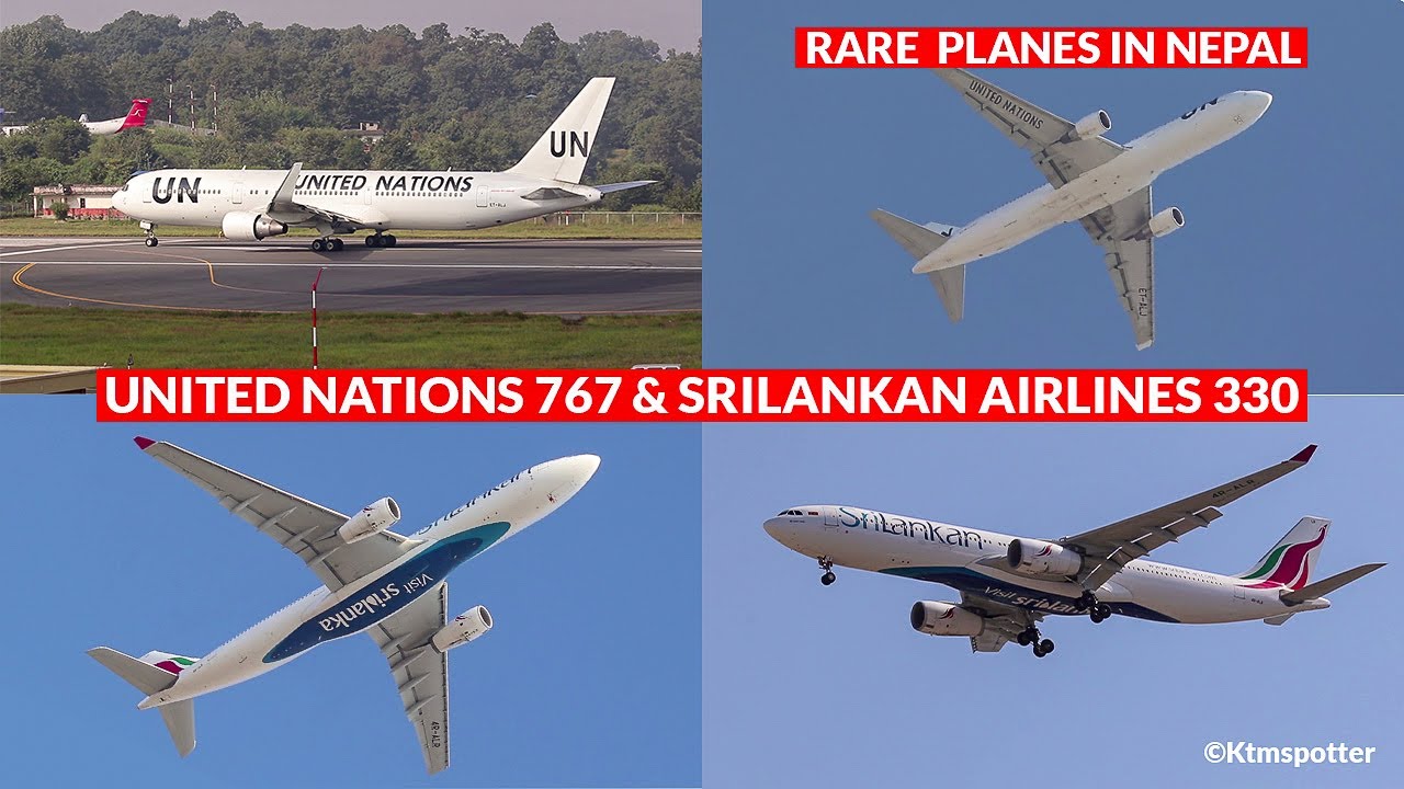 United Nations 767 & SriLankan Airlines 330 spotting at TIA,Kathmandu,Nepal.