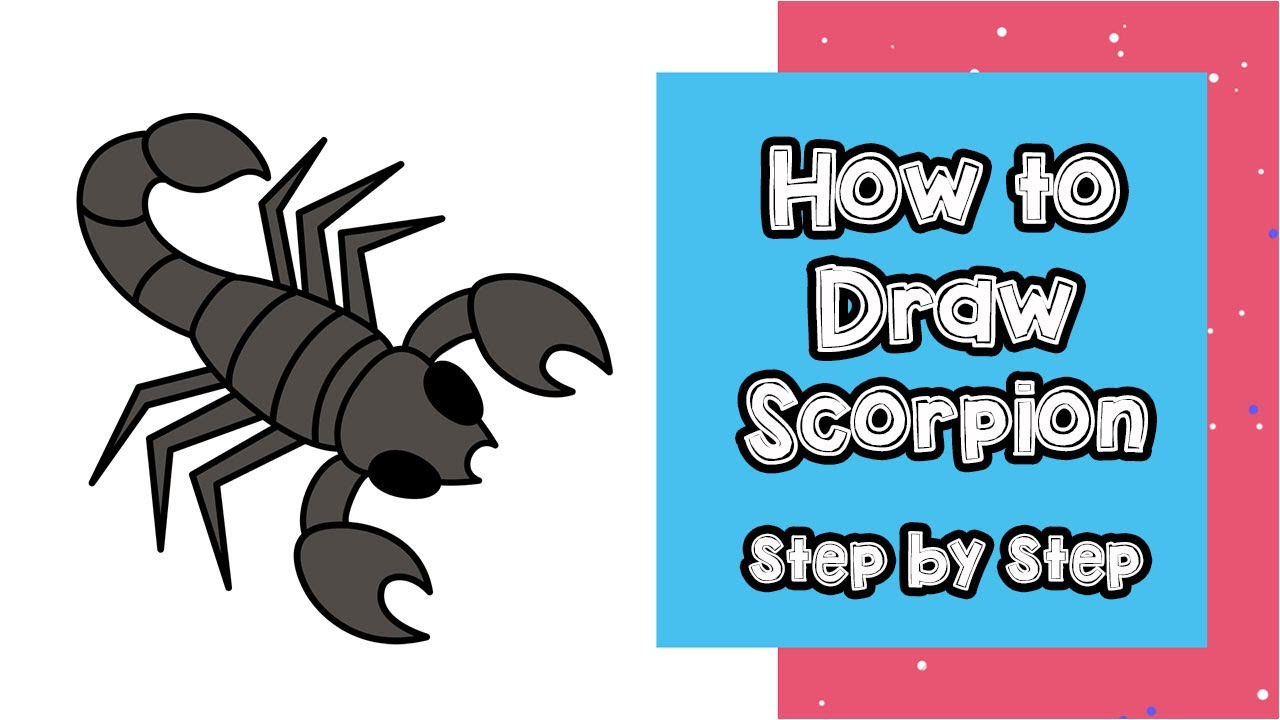 How to Draw Scorpion for Kids | How to Draw Scorpion Easy by Nifty Toy Art