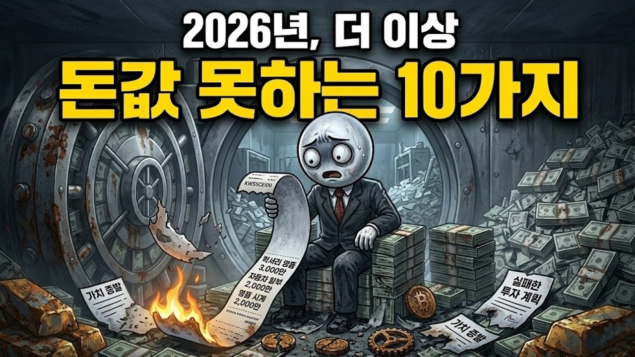 2026년, 더 이상 '돈 가치'가 없는 10가지 (당장 멈추세요)