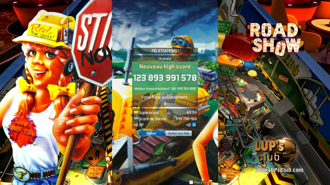 Pinball FX3 🔴 Williams Pinball: Red & Ted's Road Show ► Top 10 Strategy (123B)