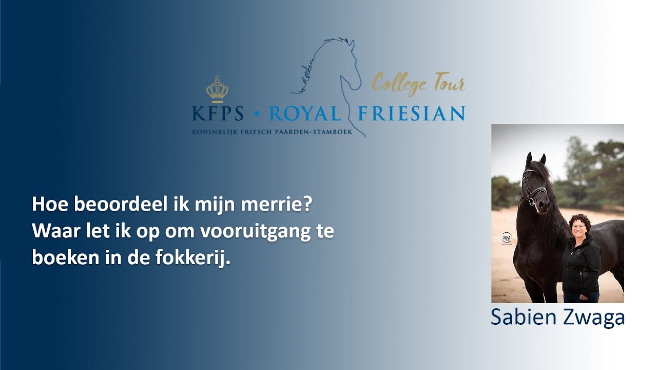 KFPS College tour III: Hoe beoordeel ik mijn merrie?