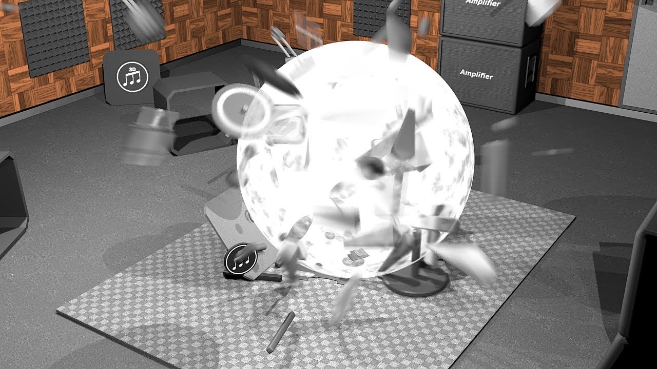 Heavy metal exploding drum set