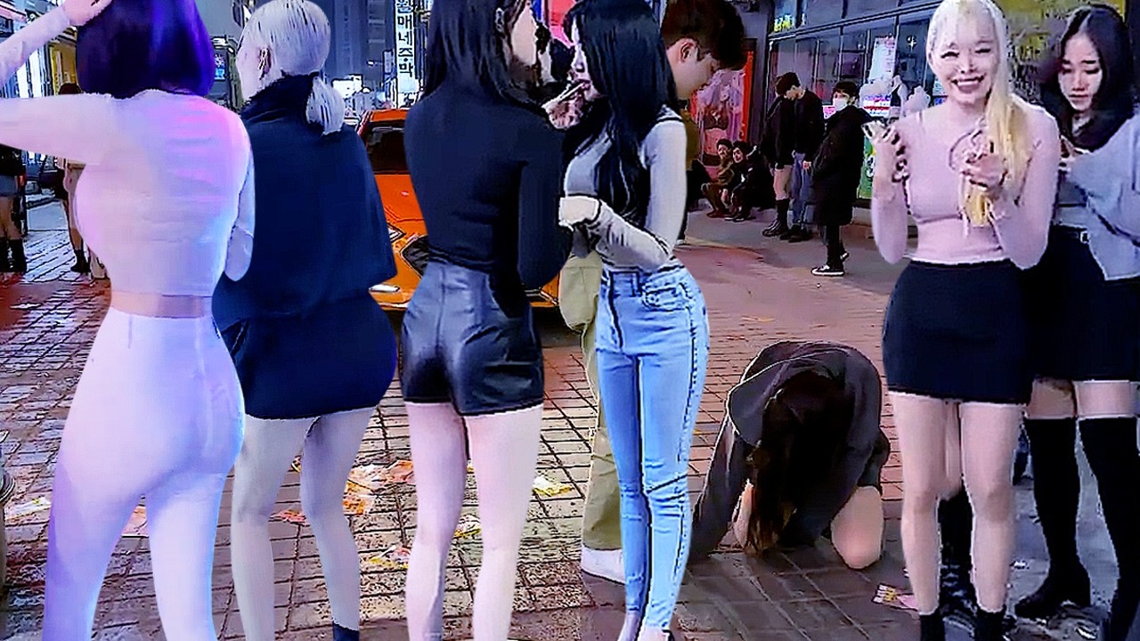[4K Gangnam Seoul Beauty 😎😎😎] Let's meet Gangnam Beauty at 1am on Saturday 😁😁😁 #SEOUL #KOREA #TRIP