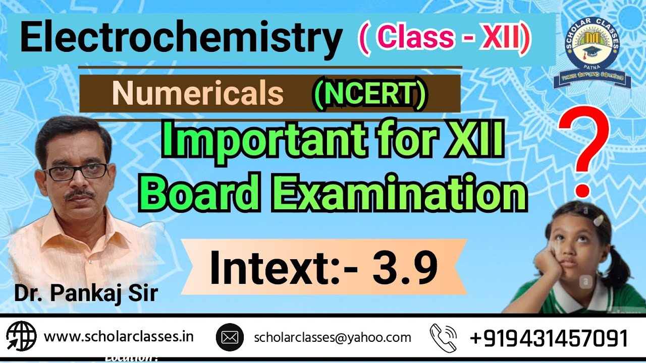 Intext :- 3.9 ll Electrochemistry ll Dr. Pankaj Sir