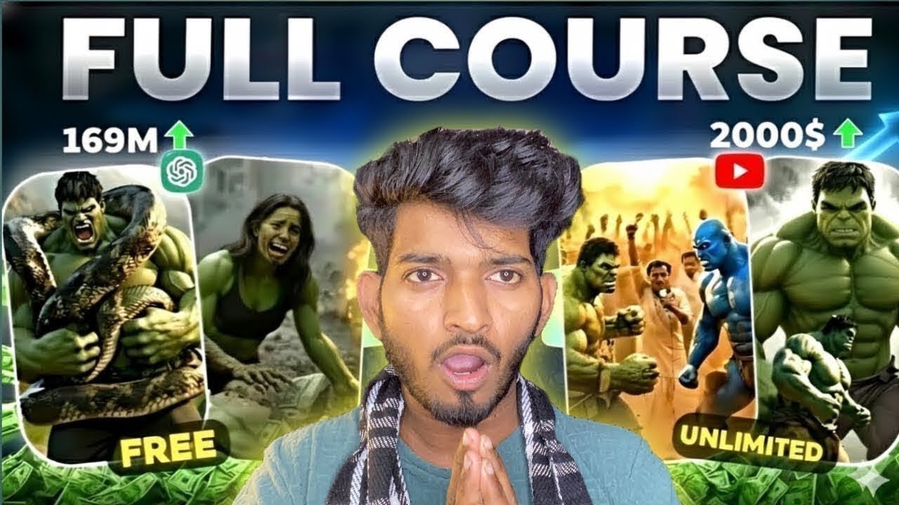 Make Viral Hulk AI Video (Full Course) | Ai video kaise banaye | Ai se video kaise banaye