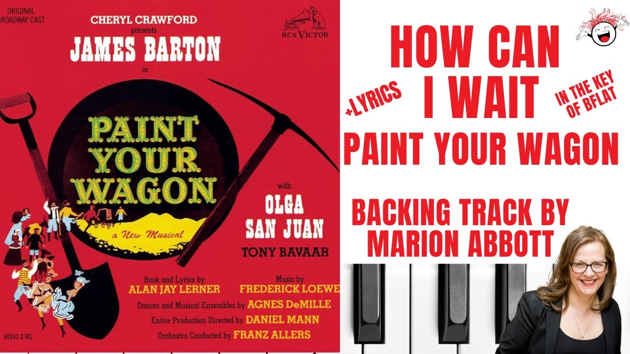 How Can I Wait (Paint Your Wagon) - Backing Track & Lyrics 🎹 *Bflat