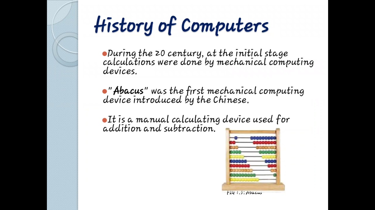 #Lecture 2:  Chapter1-CCC in Mizo( History & Generations of Computers)