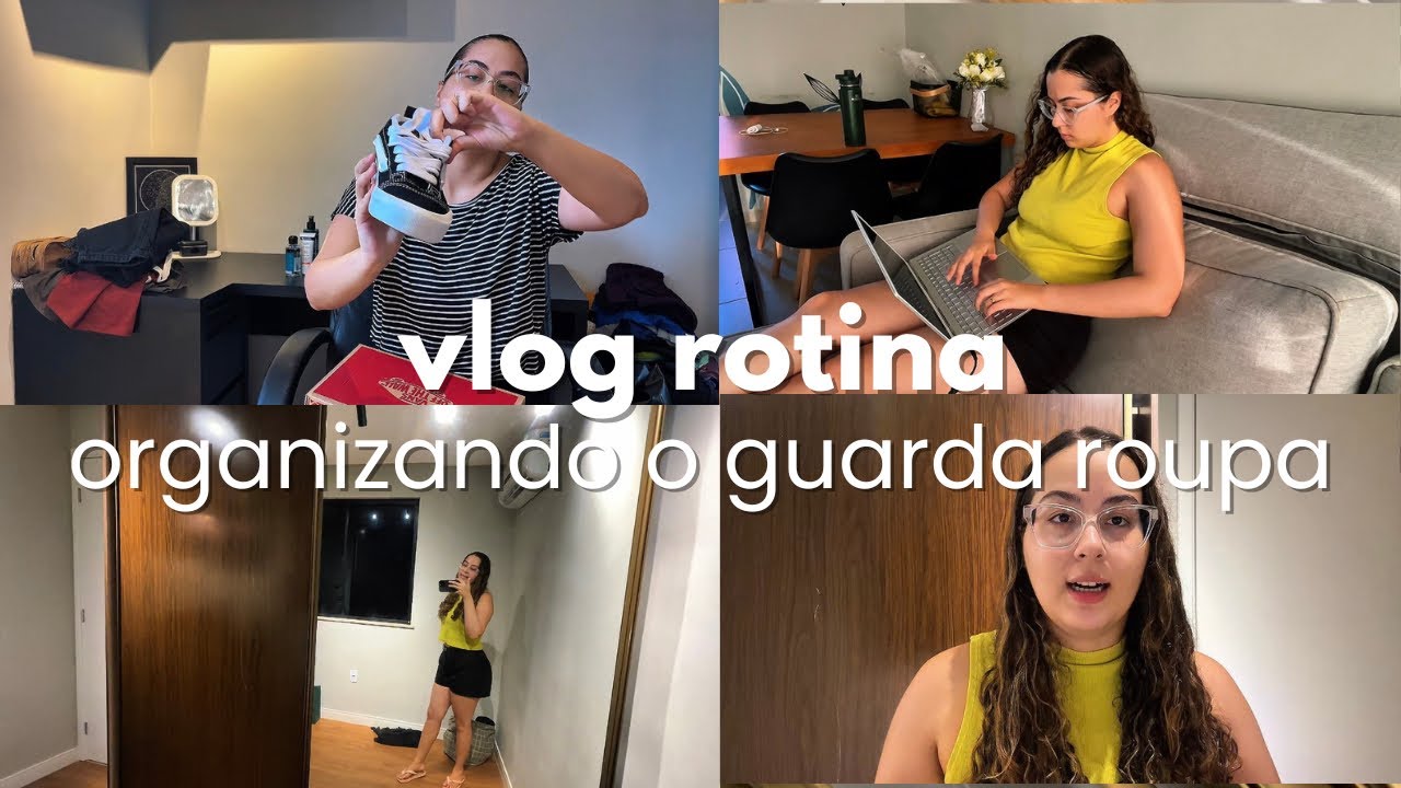 ORGANIZANDO MEU GUARDA-ROUPA + SEPARANDO ROUPAS PARA DOAÇÃO | VLOG DE ROTINA REAL 