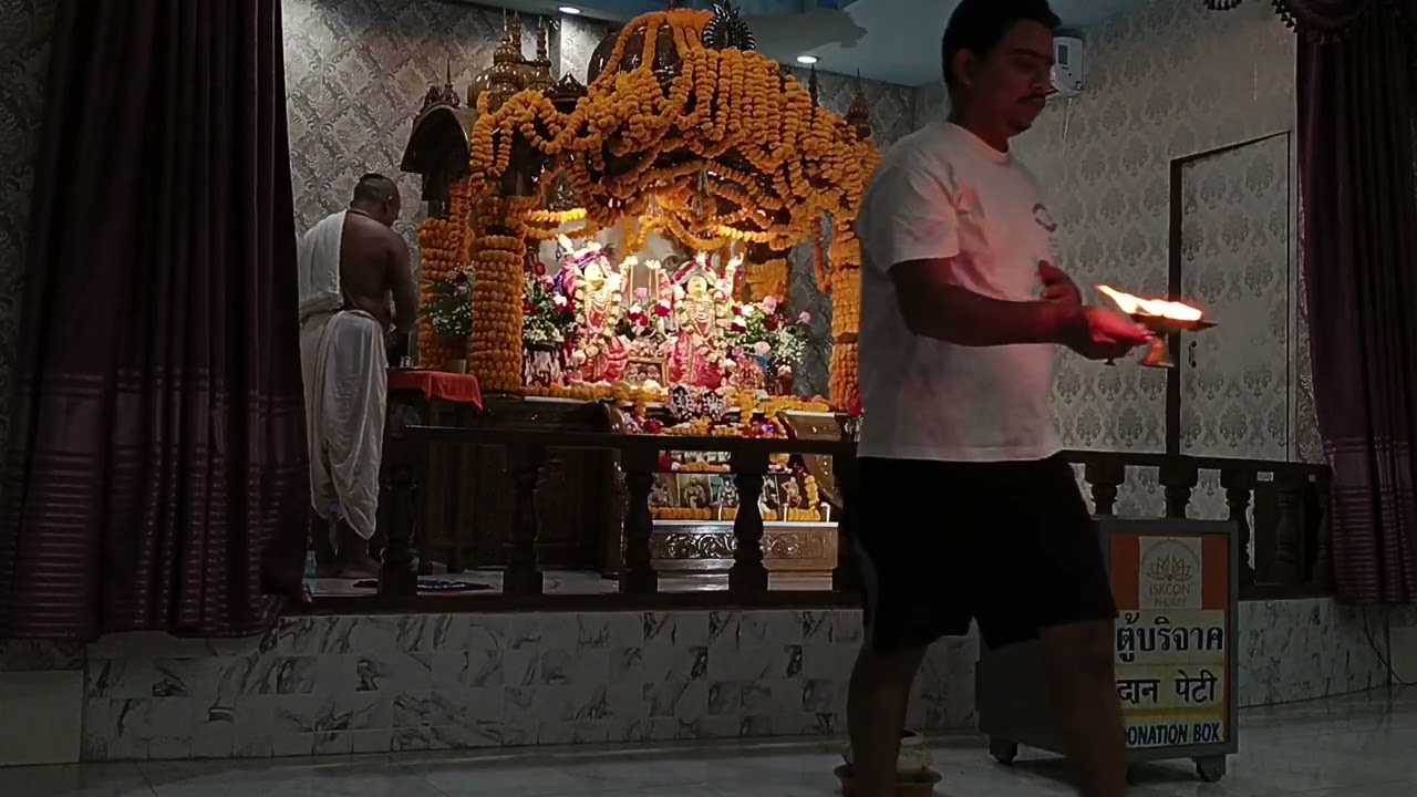 Sandhya Aarti isckon temple Phuket Thailand #iskconphuket 