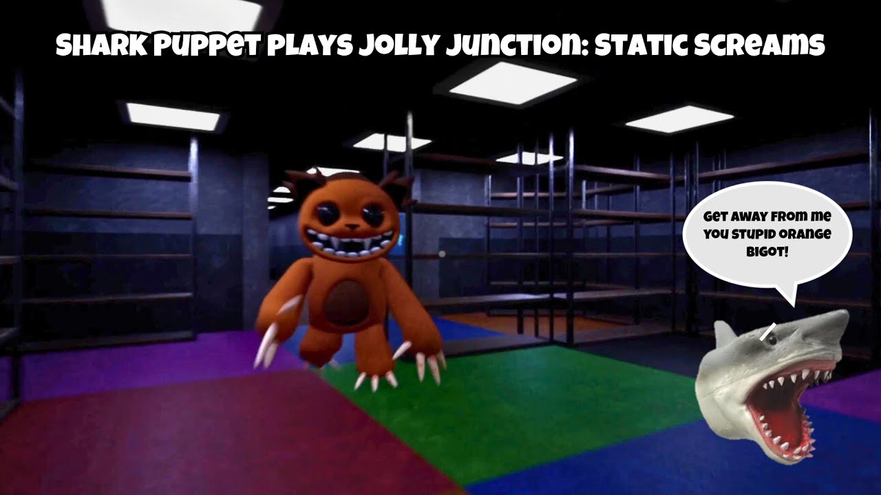 SB Movie: Shark Puppet играет в Jolly Junction: Static Screams!