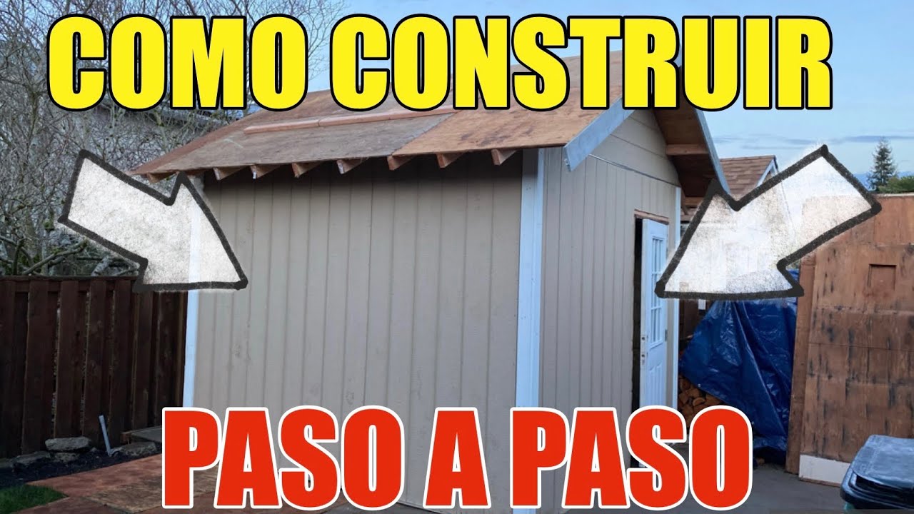 Como Construir Un Storage o Cobertizo de Madera 9x10 Para Almacenar Cosas de Principio a Final