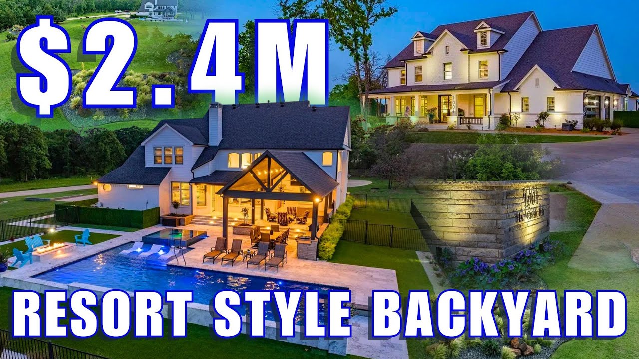 Inside a $2.4M Argyle TX Estate with Private Golf Hole + Resort Pool | North Dallas Living