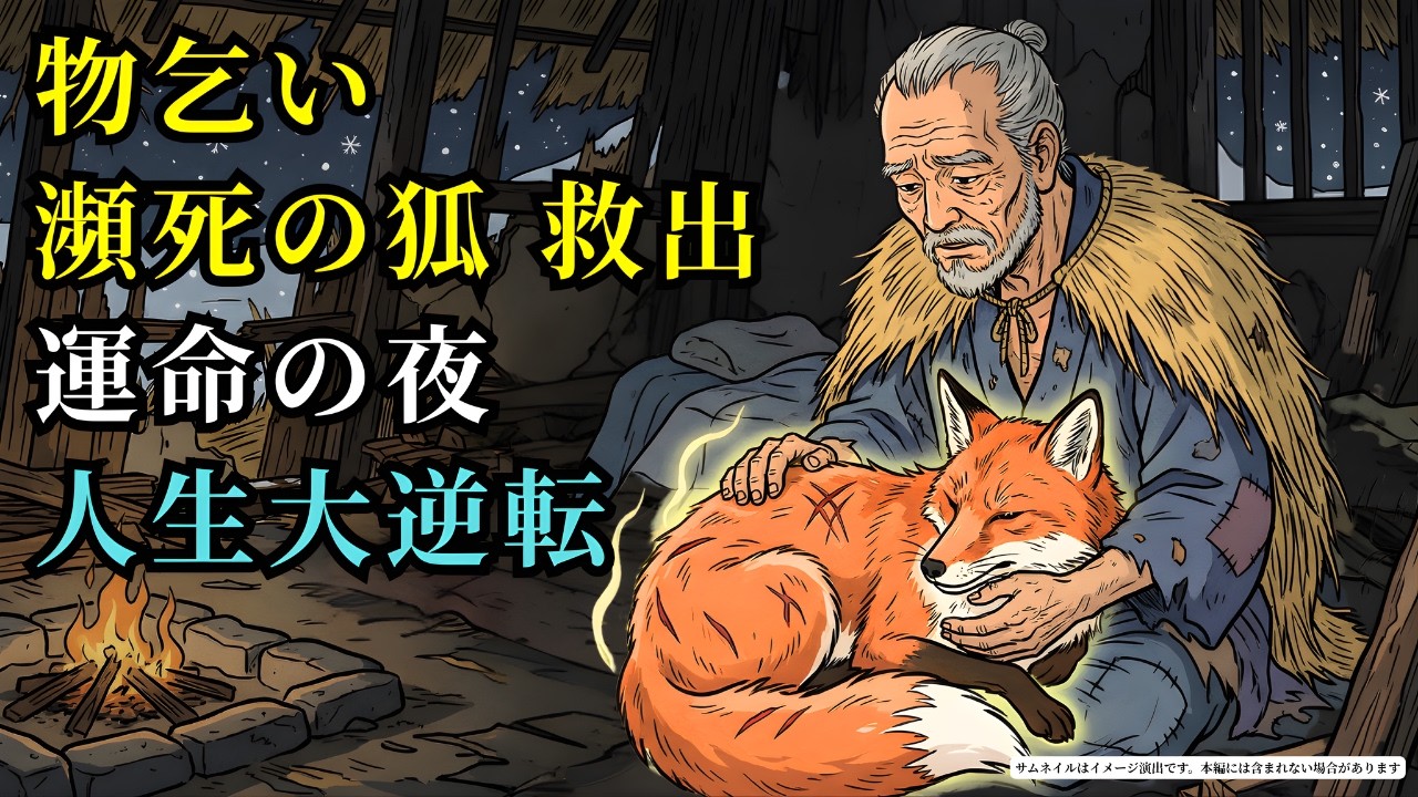 瀕死の狐を救った一人の物乞い。その夜を境に、彼の泥だらけの人生は「想像を絶する大逆転」を迎えることに (AIフィクション) | 野談 | 伝説 | 昔話 | 説話 | 民話