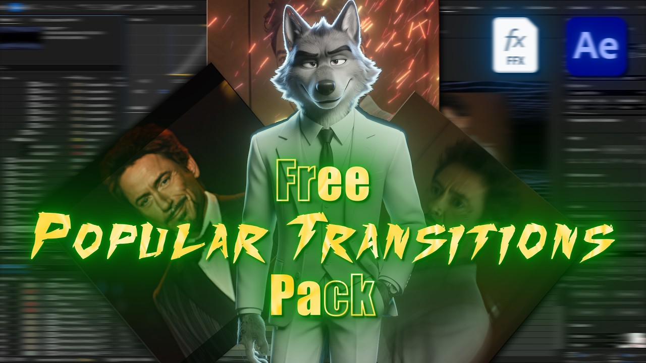 FREE Popular Transitions Pack Giveaway | AfterEffects Giveaway