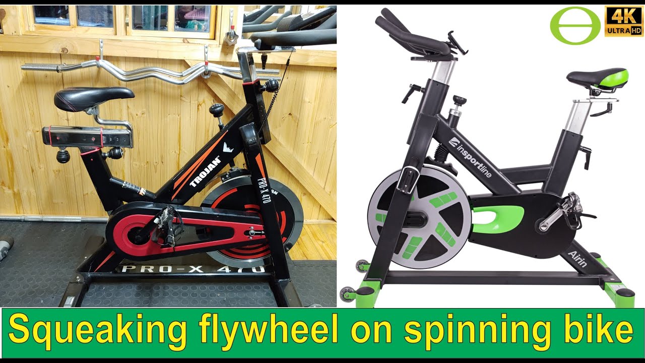 How to fix a squeaking flywheel on a spinning bike