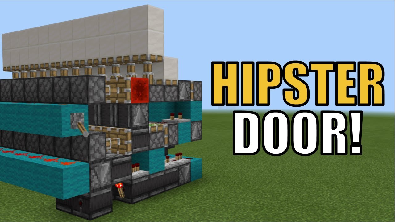 Minecraft Bedrock: Expandable Hipster Door Tutorial [PE/Xbox/Windows10]