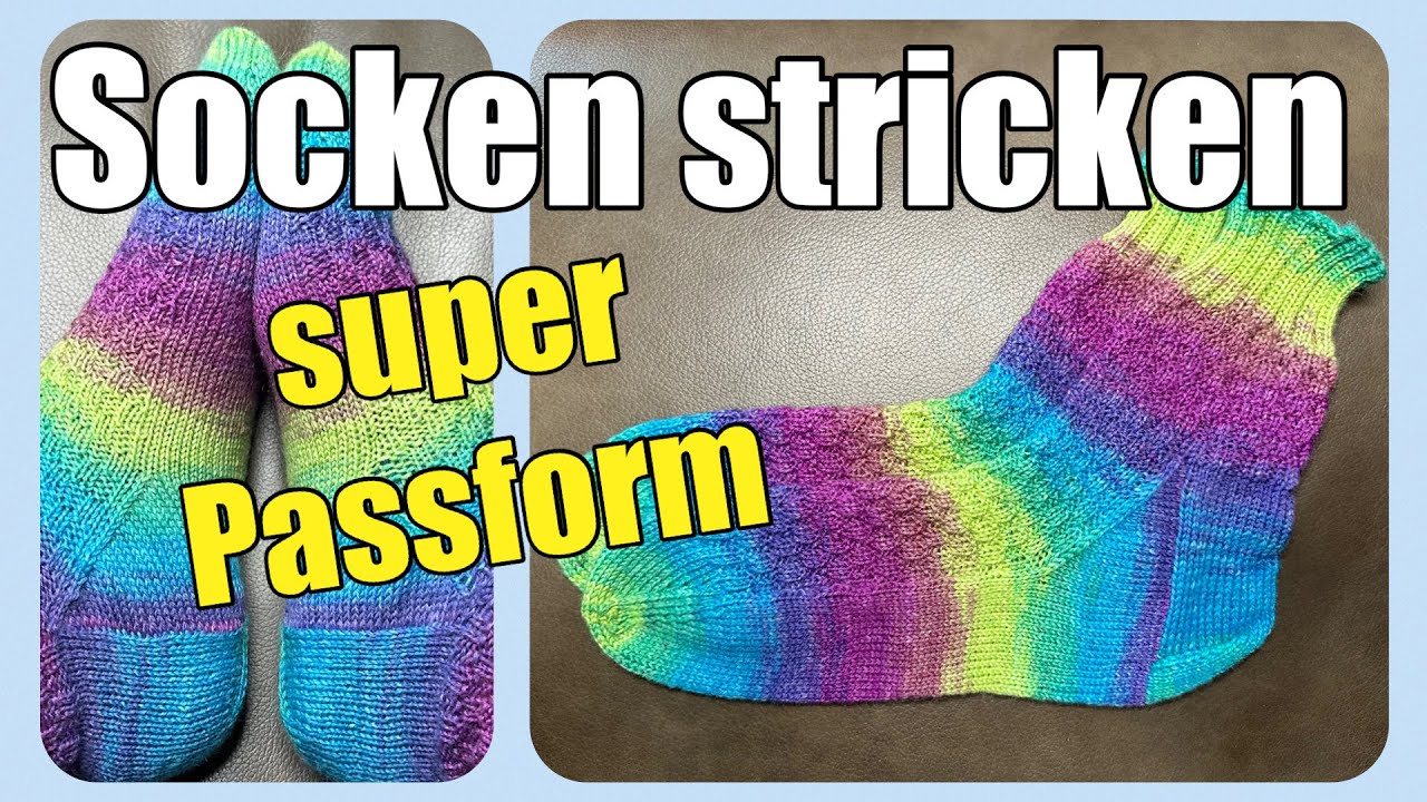 Socken ohne Löcher - mit einfachem Muster und super Passform dank der neuen Käppchenferse
