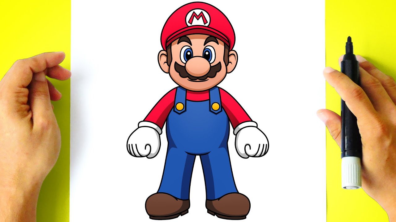 How to DRAW SUPER MARIO BROS - Drawing Tutorial