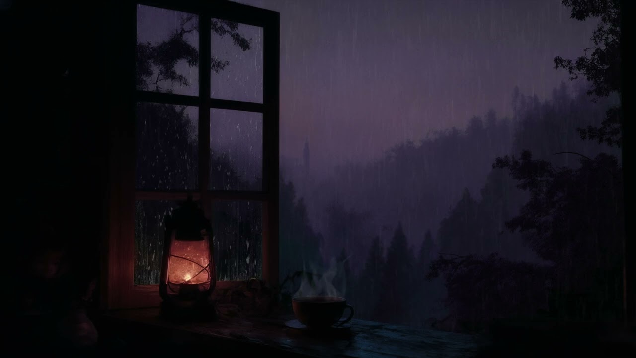 (No Ads) Sleep Deeply Tonight in 5 Minutes🌧️Forest Rain Through the Window • Anxiety & Stress Relief