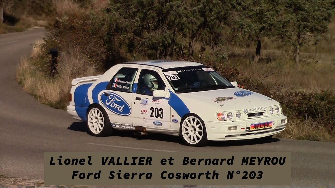 Rallye du Sud Vivarais 2021 - Ford Sierra Cosworth N°203 - Lionel VALLIER et Bernard MEYROU