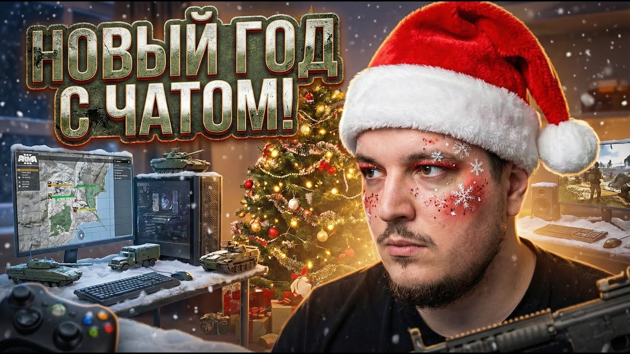 [RU,AR,EN] НОВЫЙ ГОД с ЧАТОМ | играем во все! и проводим стары год со всеми регионами страны!