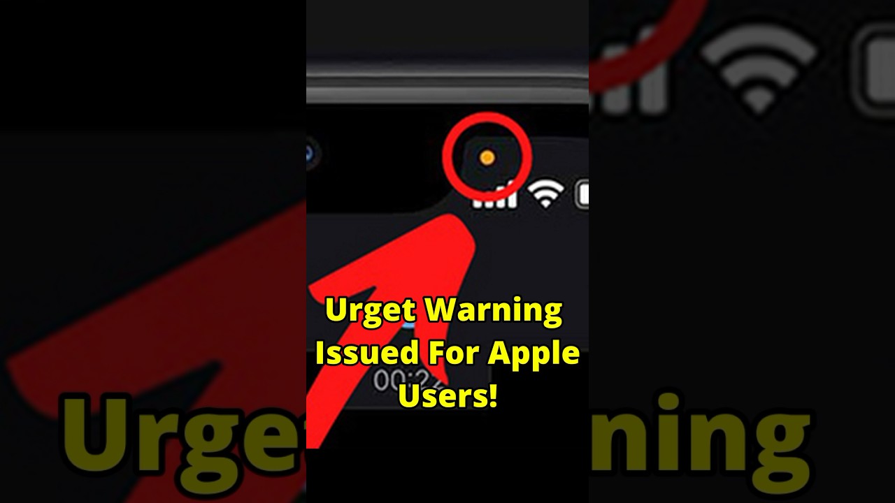 If you see this orange dot on your iPhone, turn it off IMMEDIATELY #factsdaily