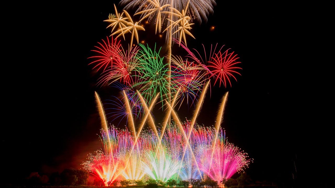 2019 水原まつり瓢湖大花火大会 [4K]ーフィナーレ市民花火 瓢湖の夏ーJapanese fireworks in Suibara \ Niigata Pref.