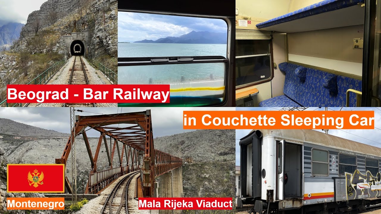 Beograd - Bar Railway in Couchette Sleeping Car aboard ŽPCG Regional Train Bar - Bijelo Polje
