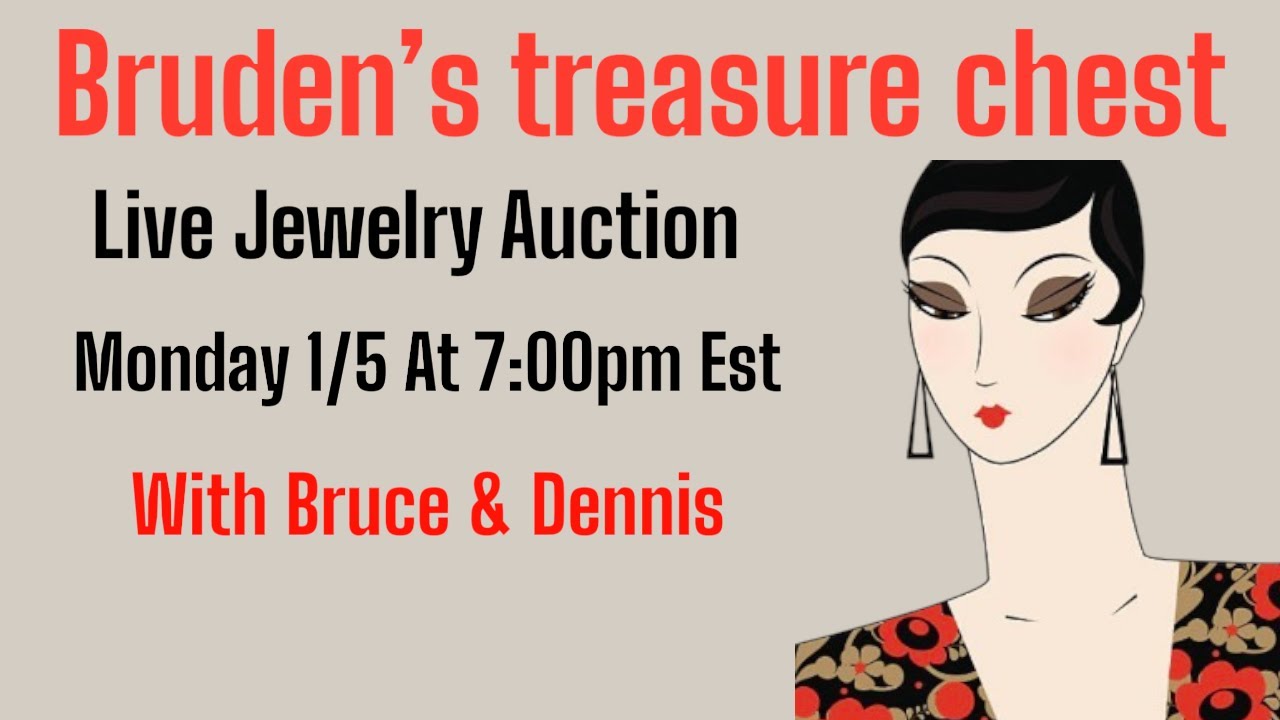 Monday 1/5 At 7:00pm Est  Live Jewelry Auction