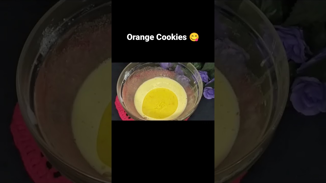 Orange Cookies Or Orange Biscuits Recipe #shorts
