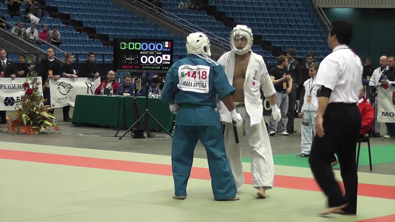 KUDO World Cup 2011. Tanaka (Japan) vs Kamara Arteaga (Mexico), Division 240, Selection.