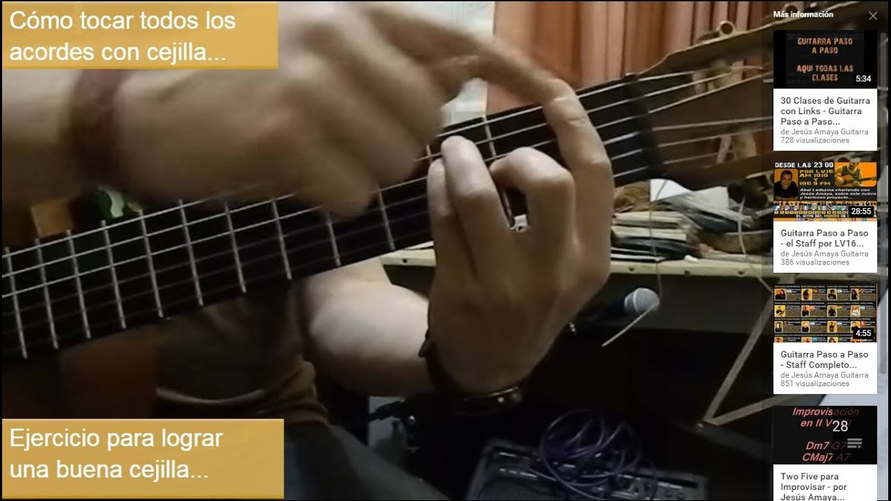 Tocar Acordes B&aacute;sicos (tutorial) por Jes&uacute;s Amaya...