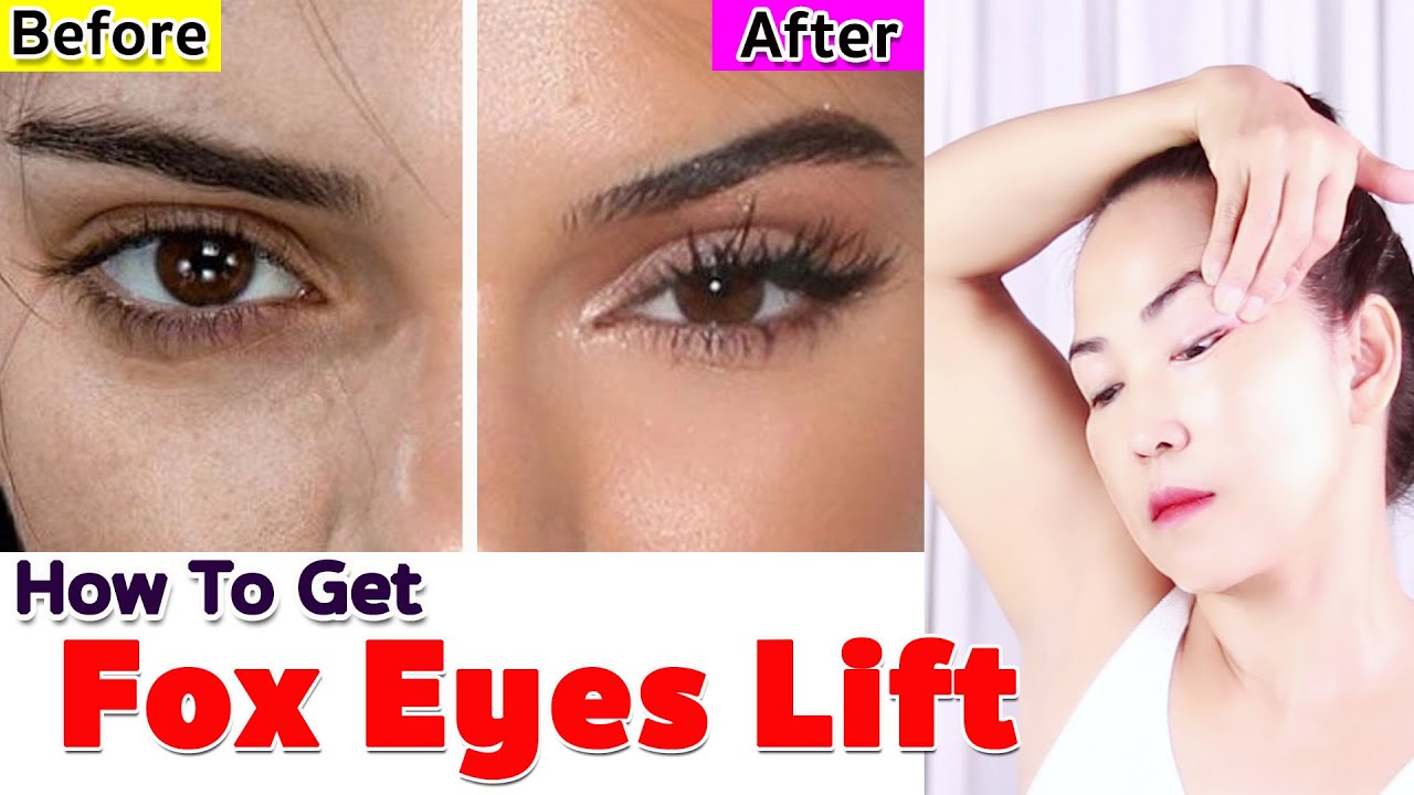 How to get Fox Eyes Lift  | NO TALKING | Facial Massage