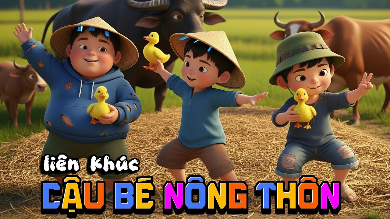 Liên Khúc Em Đi Chăn Bò 2, Em Đi Chăn Vịt, Chăn Trâu ♫ Cậu Bé Nông Thôn | Nhạc Thiếu Nhi Vui Nhộn