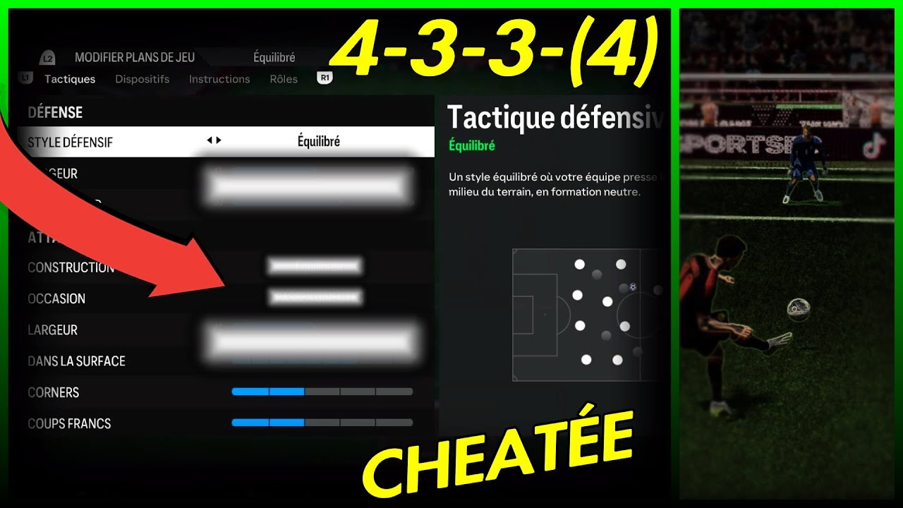 La FORMATION la PLUS MÉTA du MOMENT !!🤫//tuto formation 4-3-3-(4)+tactique