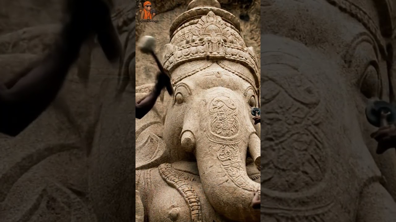 🕉️🙏Mountain-Carved Lord Ganesha | Ancient Stone Art Meets Divine Power 🙏 