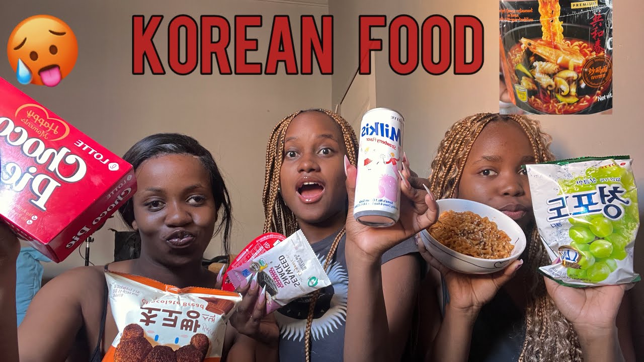 South Africans trying KOREAN FOOD FOR THE FIRST TIME🥵🍜 || honest review