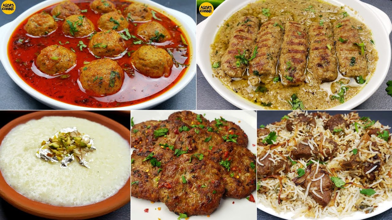 Complete Dawat Menu BUDGET FRIENDLY by Aqsa's Cuisine, Traditional Recipes, Kabab, Kofta Biryani