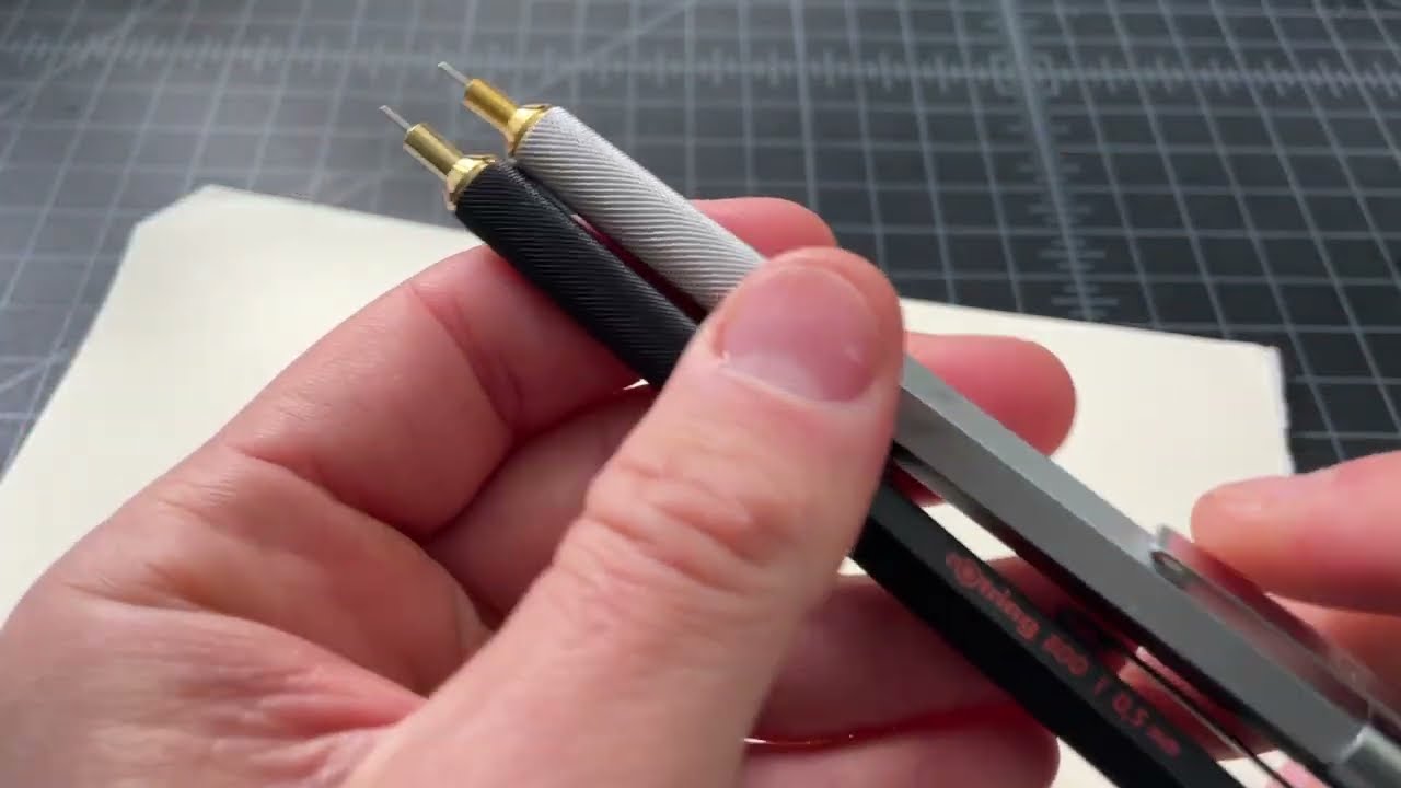 Винтажный Rotring 600 Gold против современного Rotring 800 Pencil