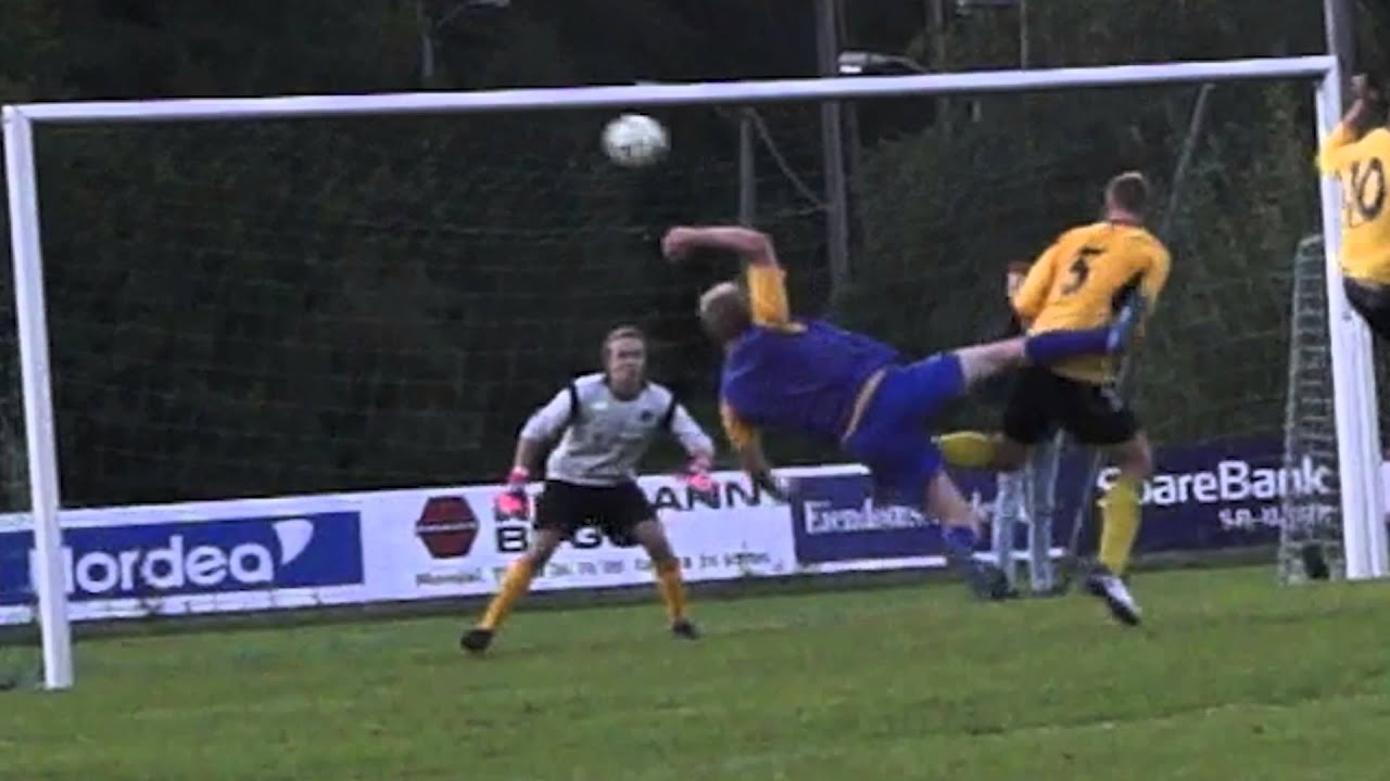 Amazing soccer goal, young Norwegian supertalent!