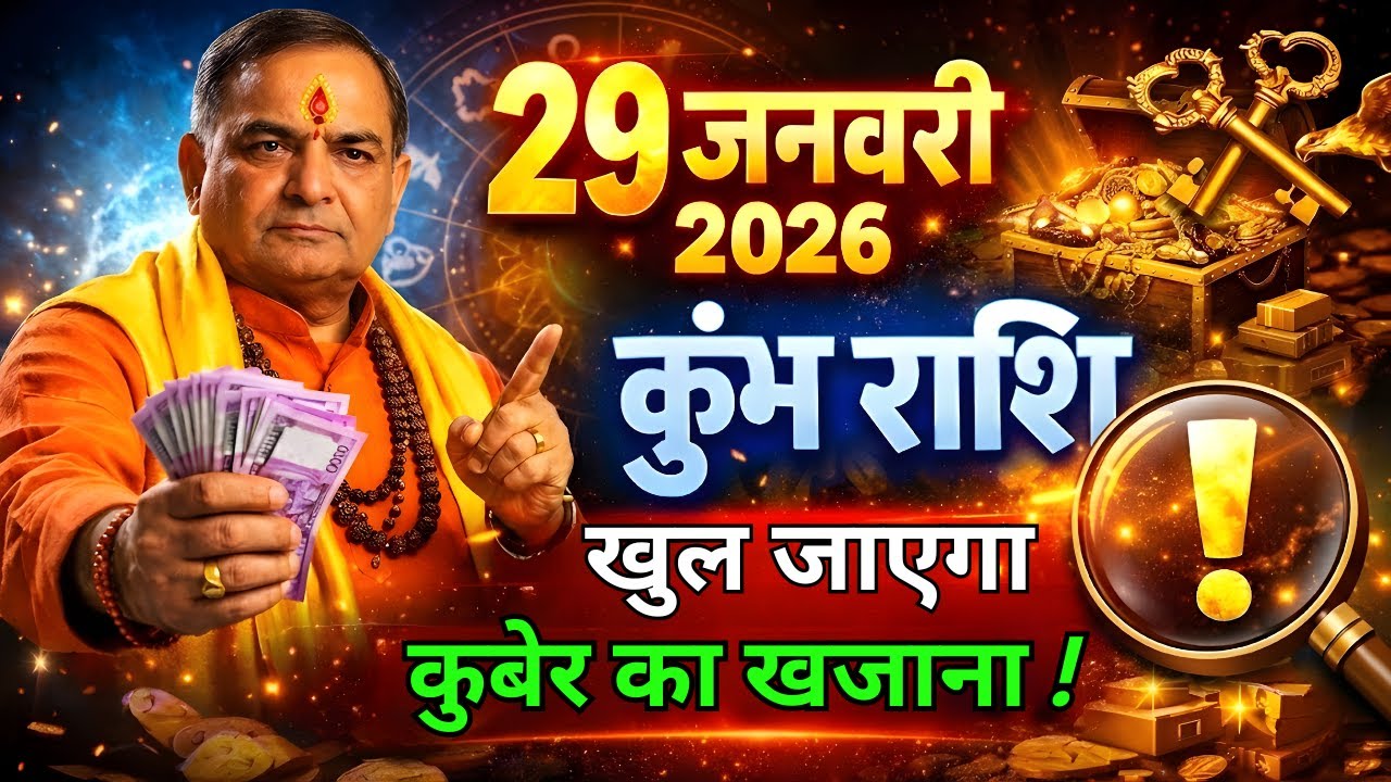 कुंभ राशि 29 जनवरी 2026: जया एकादशी पर खुल जाएगा कुबेर का खजाना! बस इस 1 संकेत को पहचानो!