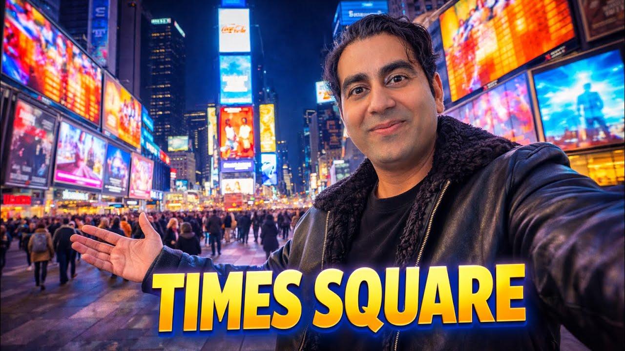 First Time in TIMES SQUARE 😱 | NYC Never Sleeps! 🇺🇸