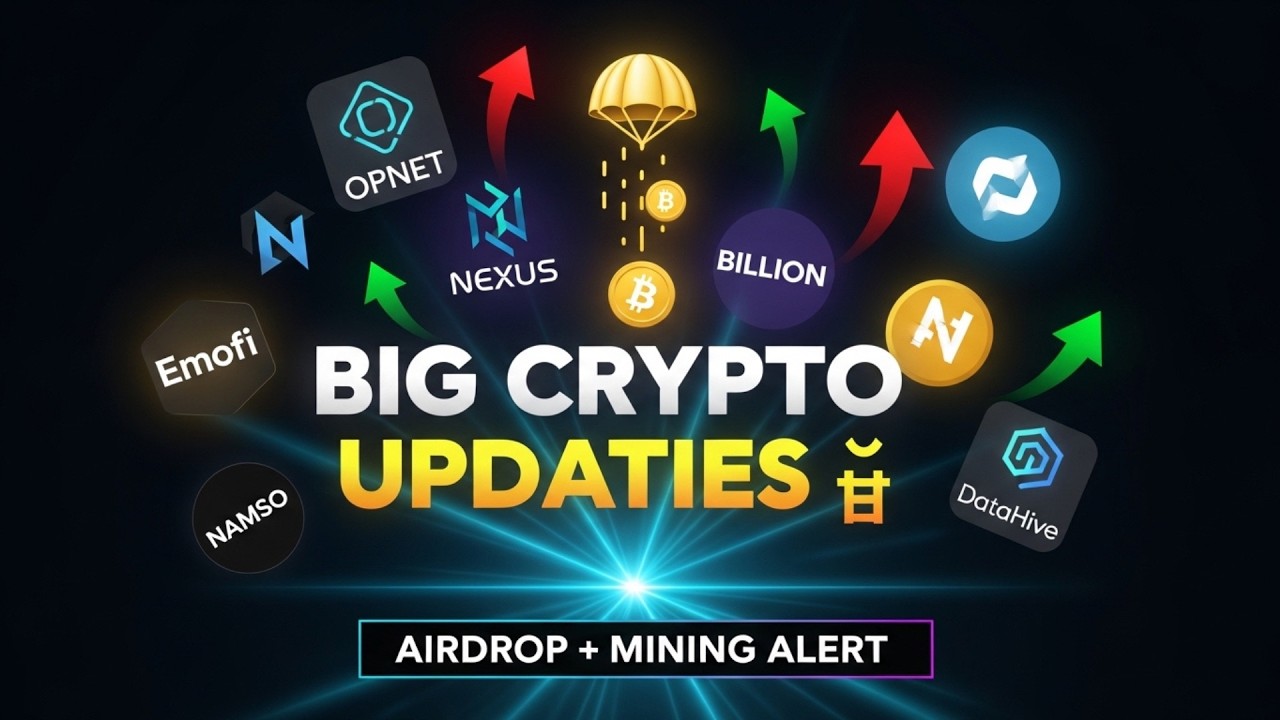 🔥 OPNET Airdrop + Nexus Mainnet + Billion, Emofi, NAMSO & DataHive Mining