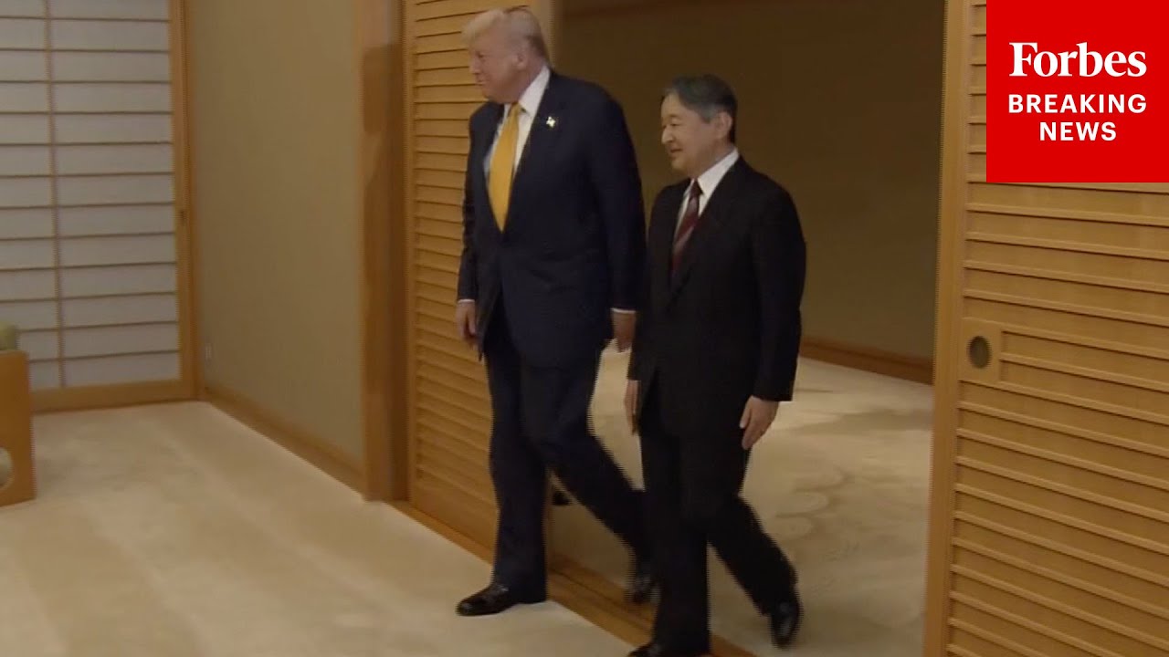 WATCH: President Trump Meets With Japanese Emperor Naruhito At Tokyo&rsquo;s Imperial Palace