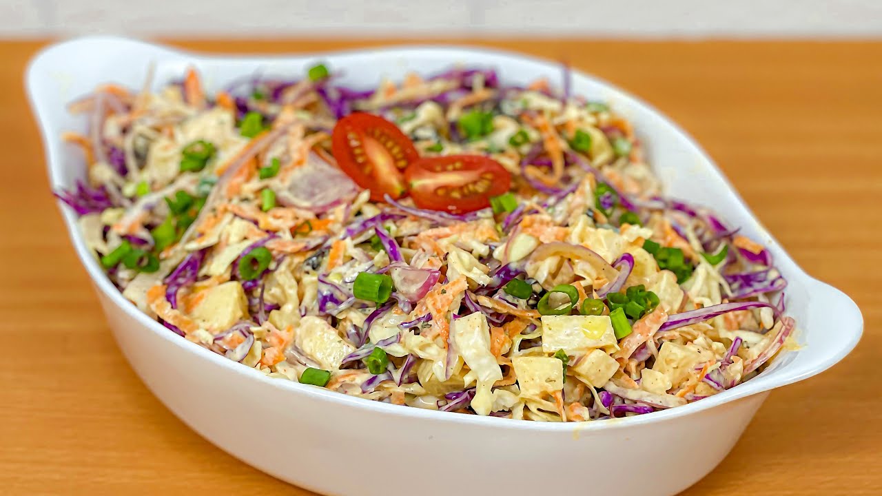 SALADA DE REPOLHO CREMOSA IGUAL DE RESTAURANTE | INCRÍVEL DE TÃO DELICIOSA | Gabriel Freitas